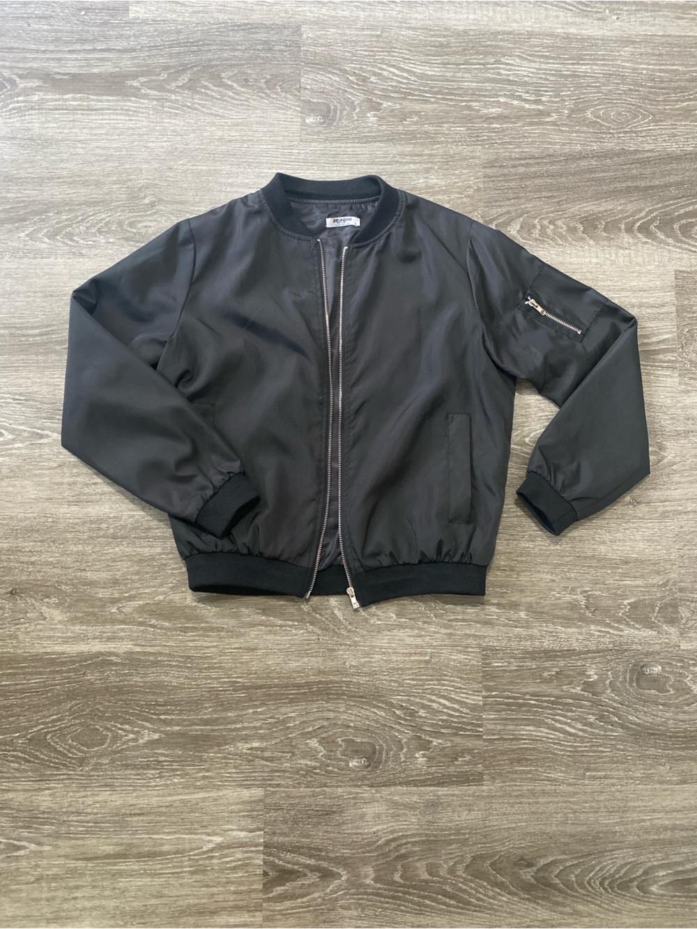 Unisex Black Bomber Jacket